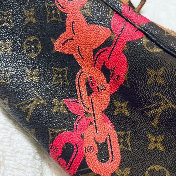 🌹Louis Vuitton  Bay Brown
Pink Rose Ballerine Chain Tote Bag Purse✨(LE Rare) - Picture 8 of 17